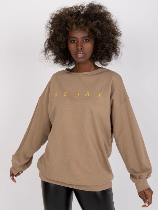 Bluza-EM-BL-U536/2.00-ciemny bezowy Bluza-EM-BL-U536/2.00-ciemny bezowy