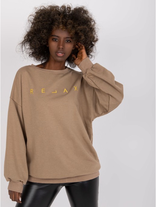 Bluza-EM-BL-U536/2.00-ciemny bezowy Bluza-EM-BL-U536/2.00-ciemny bezowy