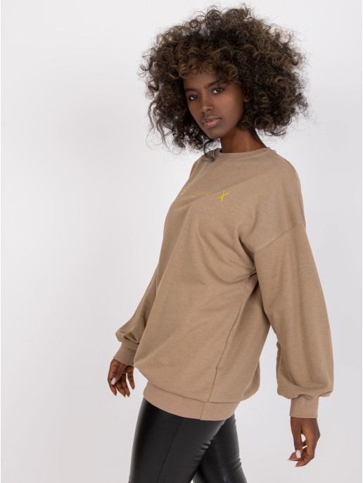 Bluza-EM-BL-U536/2.00-ciemny bezowy Bluza-EM-BL-U536/2.00-ciemny bezowy