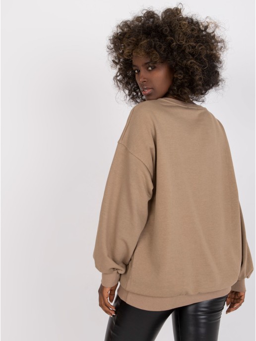 Bluza-EM-BL-U536/2.00-ciemny bezowy Bluza-EM-BL-U536/2.00-ciemny bezowy