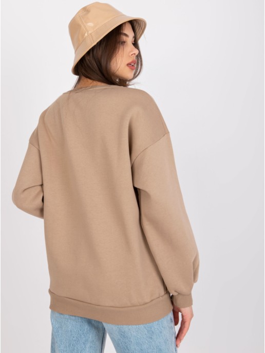 Bluza-EM-BL-U617.95-ciemny bezowy Bluza-EM-BL-U617.95-ciemny bezowy