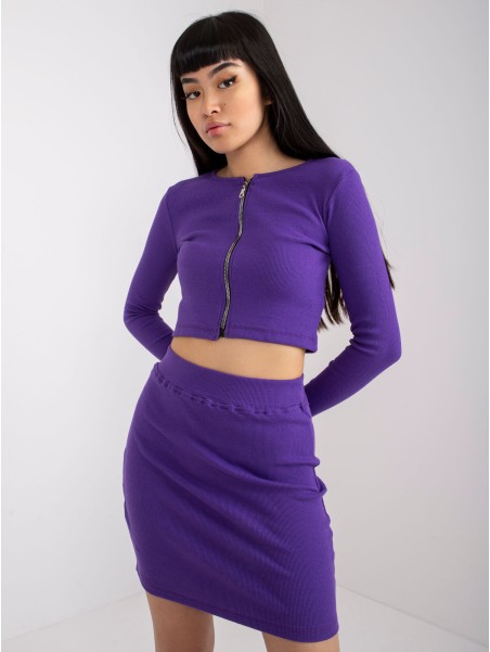 Laisvalaikio kostiumas-RV-KMPL-7526.03-tamsiai violetinis