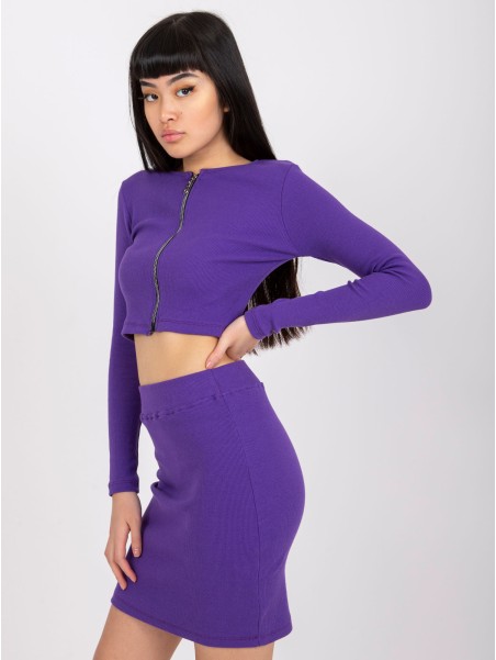 Laisvalaikio kostiumas-RV-KMPL-7526.03-tamsiai violetinis