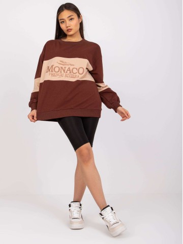 Bluza-FA-BL-7629.19P-ciemny brązowy 2