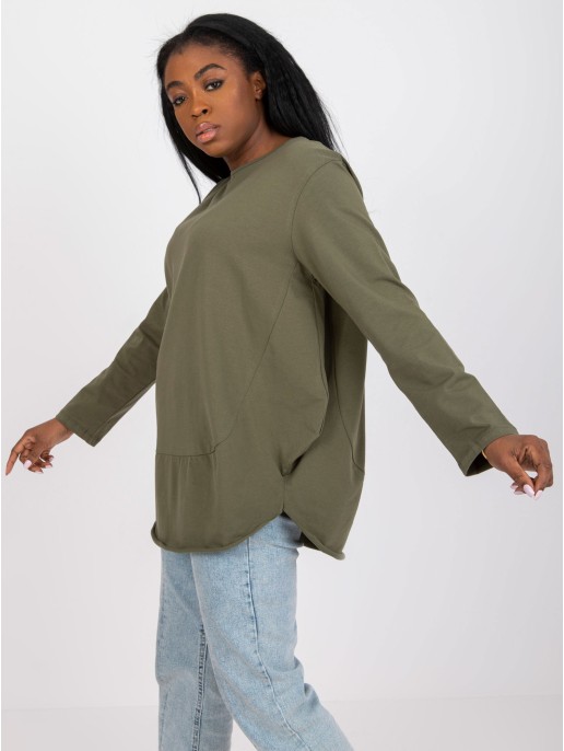 Bluzka-EM-BZ-611.61P-khaki Bluzka-EM-BZ-611.61P-khaki