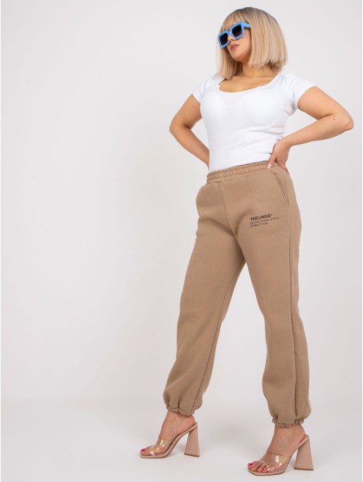 Spodnie dresowe-EM-DR-522.52P-ciemny bezowy Spodnie dresowe-EM-DR-522.52P-ciemny bezowy