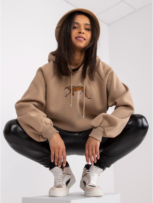 Bluza-EM-BL-651.99-ciemny bezowy Bluza-EM-BL-651.99-ciemny bezowy