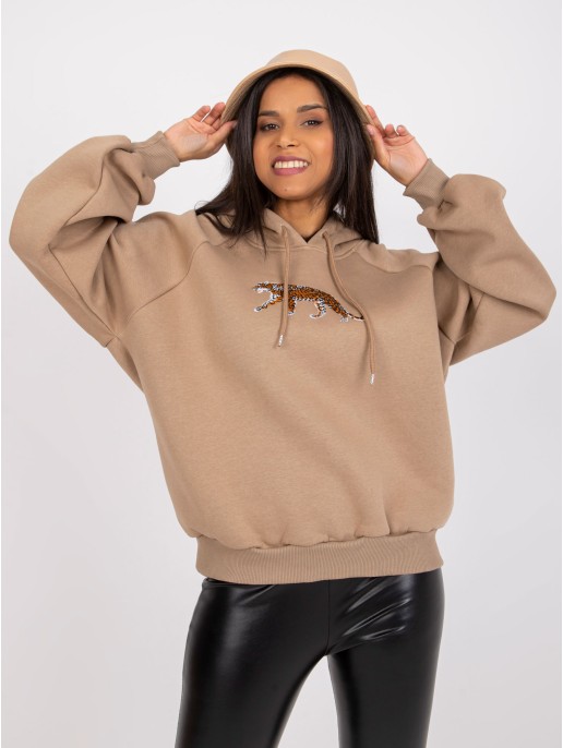 Bluza-EM-BL-651.99-ciemny bezowy Bluza-EM-BL-651.99-ciemny bezowy