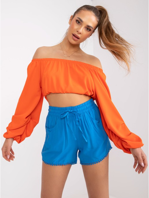 Szorty-D73761M61531KA-niebieski Szorty-D73761M61531KA-niebieski