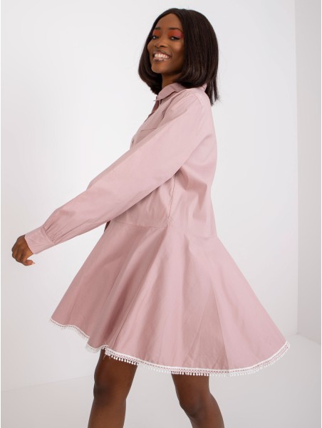 Suknelė-DHJ-SK-6801.63P-šviesiai rožinė