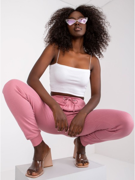 Spodnie dresowe-TW-DR-1033.16P-ciemny różowy