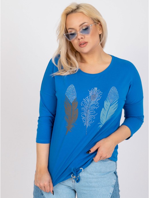 Bluzka-RV-BZ-0231.35X-ciemny niebieski Bluzka-RV-BZ-0231.35X-ciemny niebieski