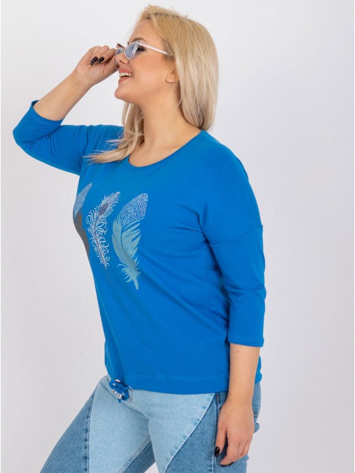 Bluzka-RV-BZ-0231.35X-ciemny niebieski Bluzka-RV-BZ-0231.35X-ciemny niebieski