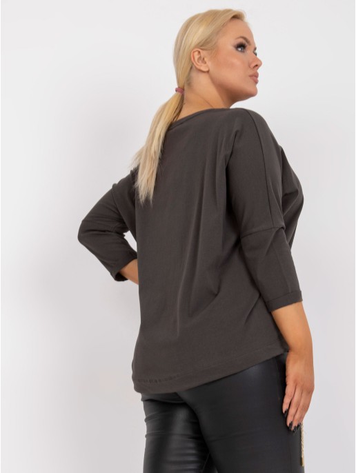 Bluzka-RV-BZ-7500.28X-ciemny khaki Bluzka-RV-BZ-7500.28X-ciemny khaki