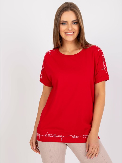 Bluzka-RV-BZ-7647.62P-czerwony Bluzka-RV-BZ-7647.62P-czerwony