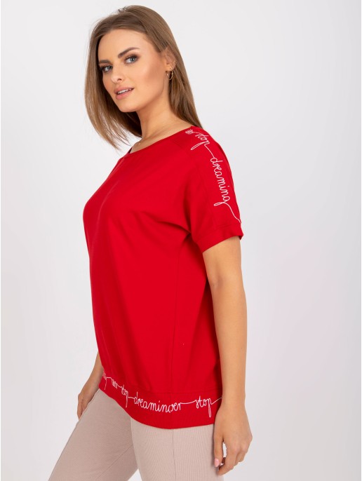 Bluzka-RV-BZ-7647.62P-czerwony Bluzka-RV-BZ-7647.62P-czerwony