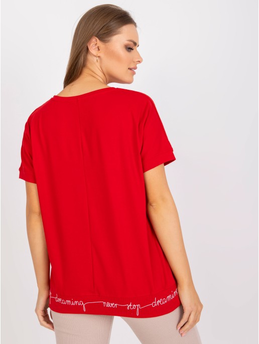 Bluzka-RV-BZ-7647.62P-czerwony Bluzka-RV-BZ-7647.62P-czerwony