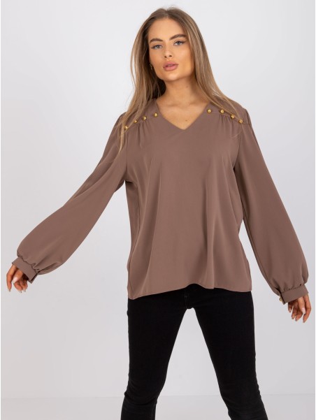 Bluzka-LK-BZ-508827.62P-ciemny bezowy
