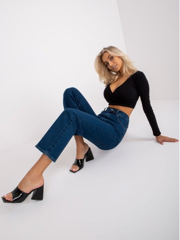 Spodnie jeans-RO-SP-2402.10-ciemny niebieski 2
