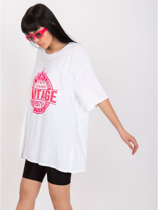 T-shirt-DHJ-TS-6862.24X-biało-różowy T-shirt-DHJ-TS-6862.24X-biało-różowy