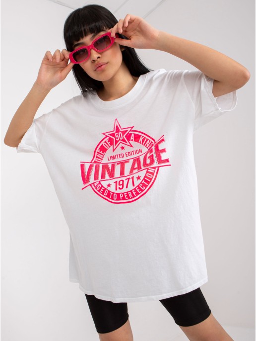 T-shirt-DHJ-TS-6862.24X-biało-różowy T-shirt-DHJ-TS-6862.24X-biało-różowy