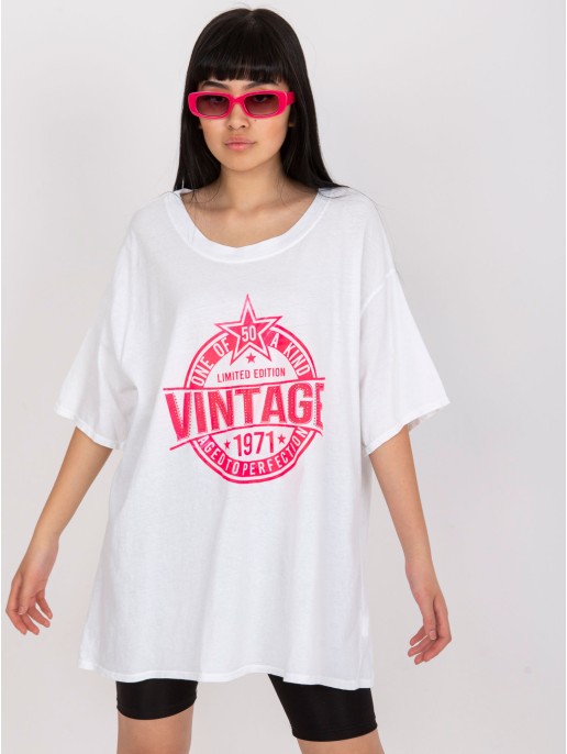 T-shirt-DHJ-TS-6862.24X-biało-różowy T-shirt-DHJ-TS-6862.24X-biało-różowy