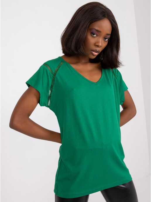 Bluzka-FA-BZ-7237.40P-ciemny zielony Bluzka-FA-BZ-7237.40P-ciemny zielony