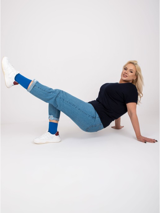 Bluzka-RV-BZ-7832.57-granatowy Bluzka-RV-BZ-7832.57-granatowy