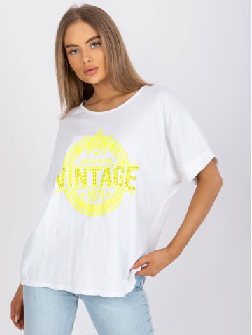 T-shirt-DHJ-TS-6860.26X-biało-żółty