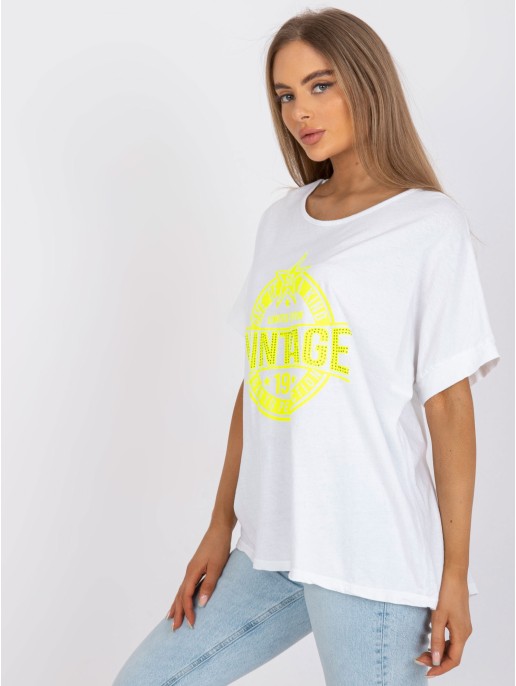 T-shirt-DHJ-TS-6860.26X-biało-żółty T-shirt-DHJ-TS-6860.26X-biało-żółty