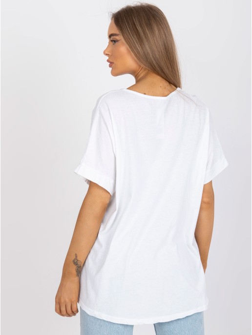 T-shirt-DHJ-TS-6860.26X-biało-żółty T-shirt-DHJ-TS-6860.26X-biało-żółty