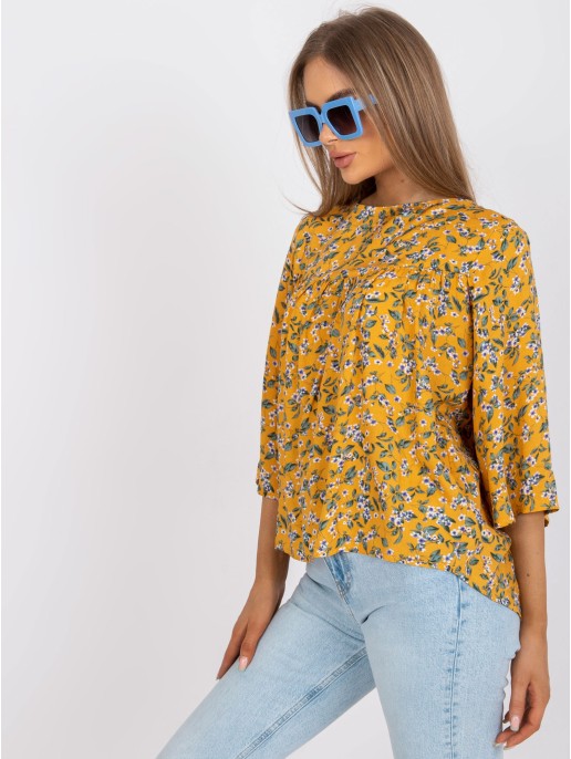 Bluzka-CHA-BZ-3203.46-ciemny żółty Bluzka-CHA-BZ-3203.46-ciemny żółty