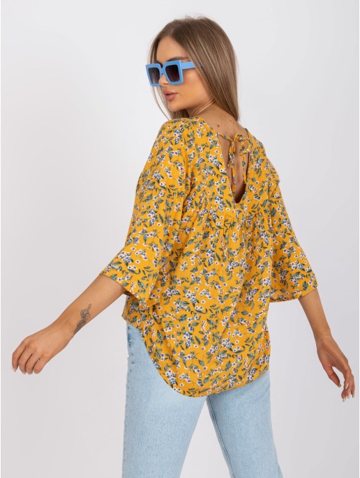 Bluzka-CHA-BZ-3203.46-ciemny żółty Bluzka-CHA-BZ-3203.46-ciemny żółty