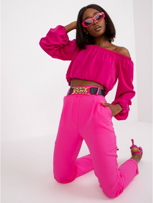 Spodnie-DHJ-SP-13165.20-fluo różowy Spodnie-DHJ-SP-13165.20-fluo różowy