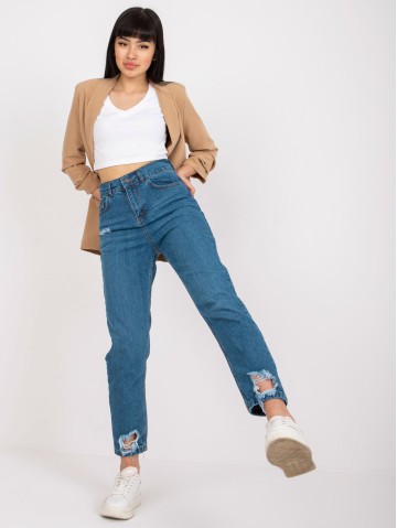 Spodnie jeans-RO-SP-PNT-4005.69-ciemny niebieski 2