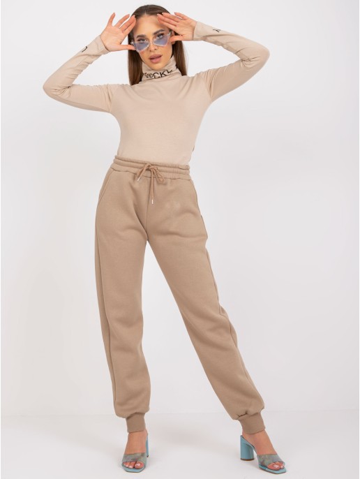 Spodnie dresowe-EM-DR-712.39P-ciemny bezowy Spodnie dresowe-EM-DR-712.39P-ciemny bezowy