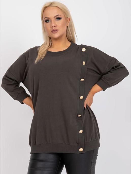 Bluzka-RV-BZ-7608.27-ciemny khaki Bluzka-RV-BZ-7608.27-ciemny khaki