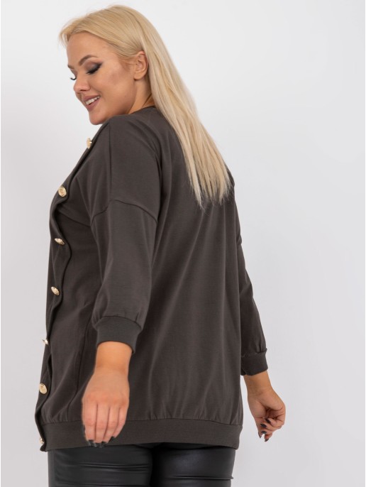 Bluzka-RV-BZ-7608.27-ciemny khaki Bluzka-RV-BZ-7608.27-ciemny khaki