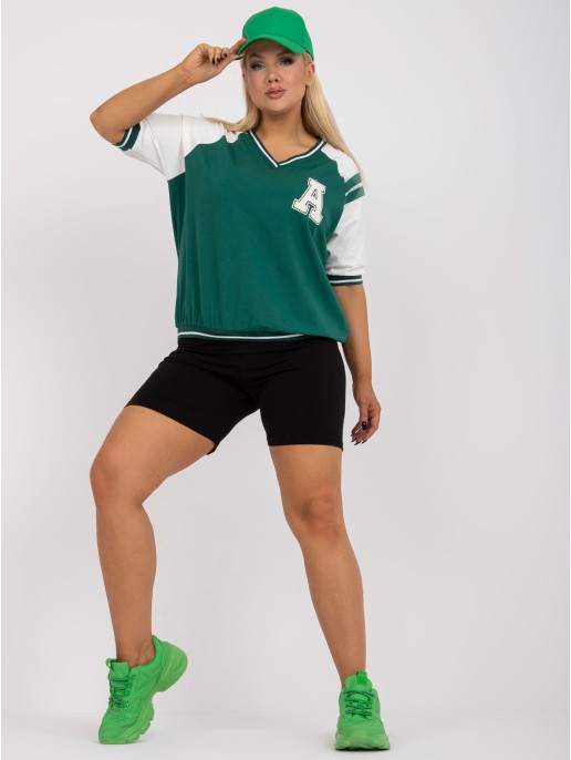 Bluzka-RV-BZ-7830.30-ciemny zielony Bluzka-RV-BZ-7830.30-ciemny zielony