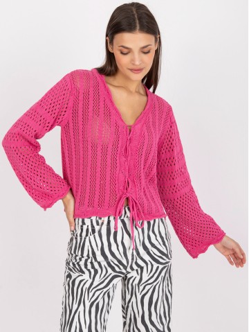 Sweter-LC-SW-0228.21P-ciemny różowy