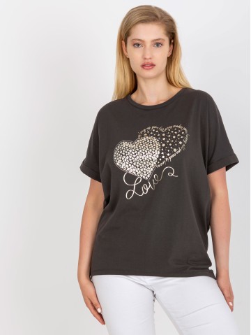 T-shirt-RV-TS-7660.88P-ciemny khaki 2