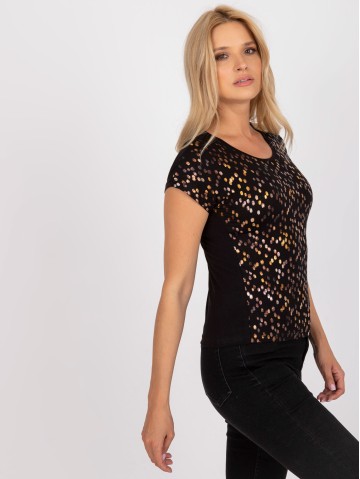 T-shirt-BR-TS-8127-czarno-złoty 2