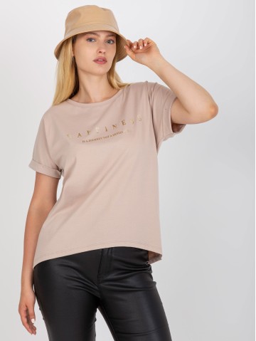 T-shirt-RV-TS-7776.02P-beżowy 2