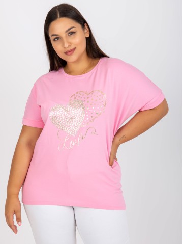 T-shirt-RV-TS-7660.88P-różowy 2