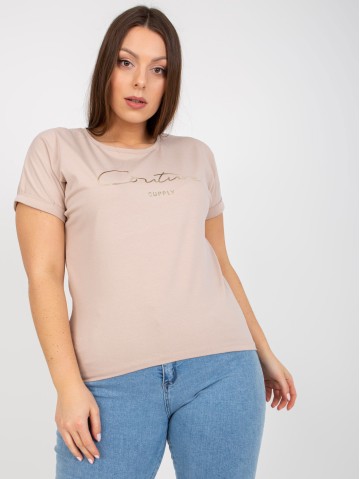 T-shirt-RV-TS-7775.66P-beżowy 2