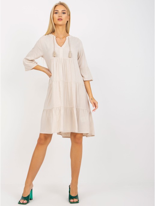 Sukienka-D73761M30214A1EN-jasny beżowy