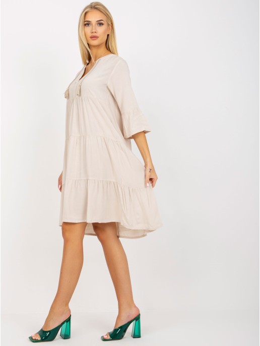 Sukienka-D73761M30214A1EN-jasny beżowy