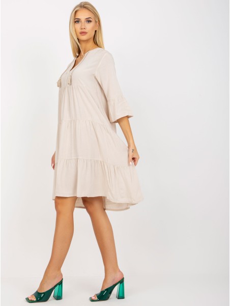 Sukienka-D73761M30214A1EN-jasny beżowy