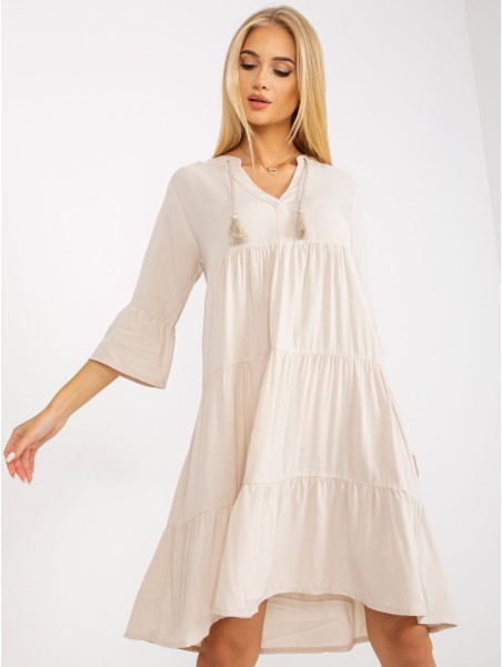Sukienka-D73761M30214A1EN-jasny beżowy