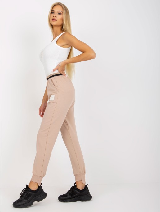 Spodnie dresowe-TW-DR-OB030.57-beżowy Spodnie dresowe-TW-DR-OB030.57-beżowy
